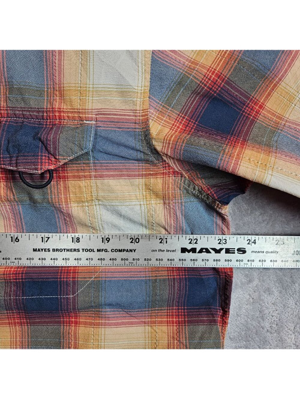 Ascend Plaid Short Sleeve Button Shirt Vented Mens L Breathable office outdoor - Picture 4 of 14